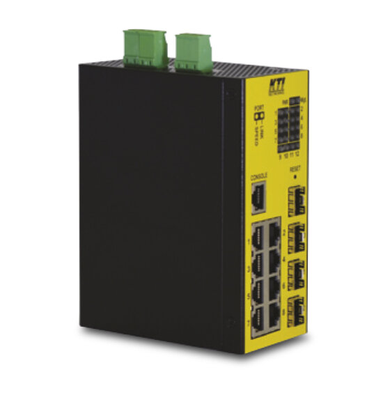 KTI KGS-1260/I 12 Port managed Gigabit Switch IEC61850-3 IEEE1213